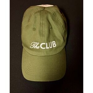 We Wore What The CLUB Baseball Cap Olive Green Cotton Adjustable Hat Mens Golf